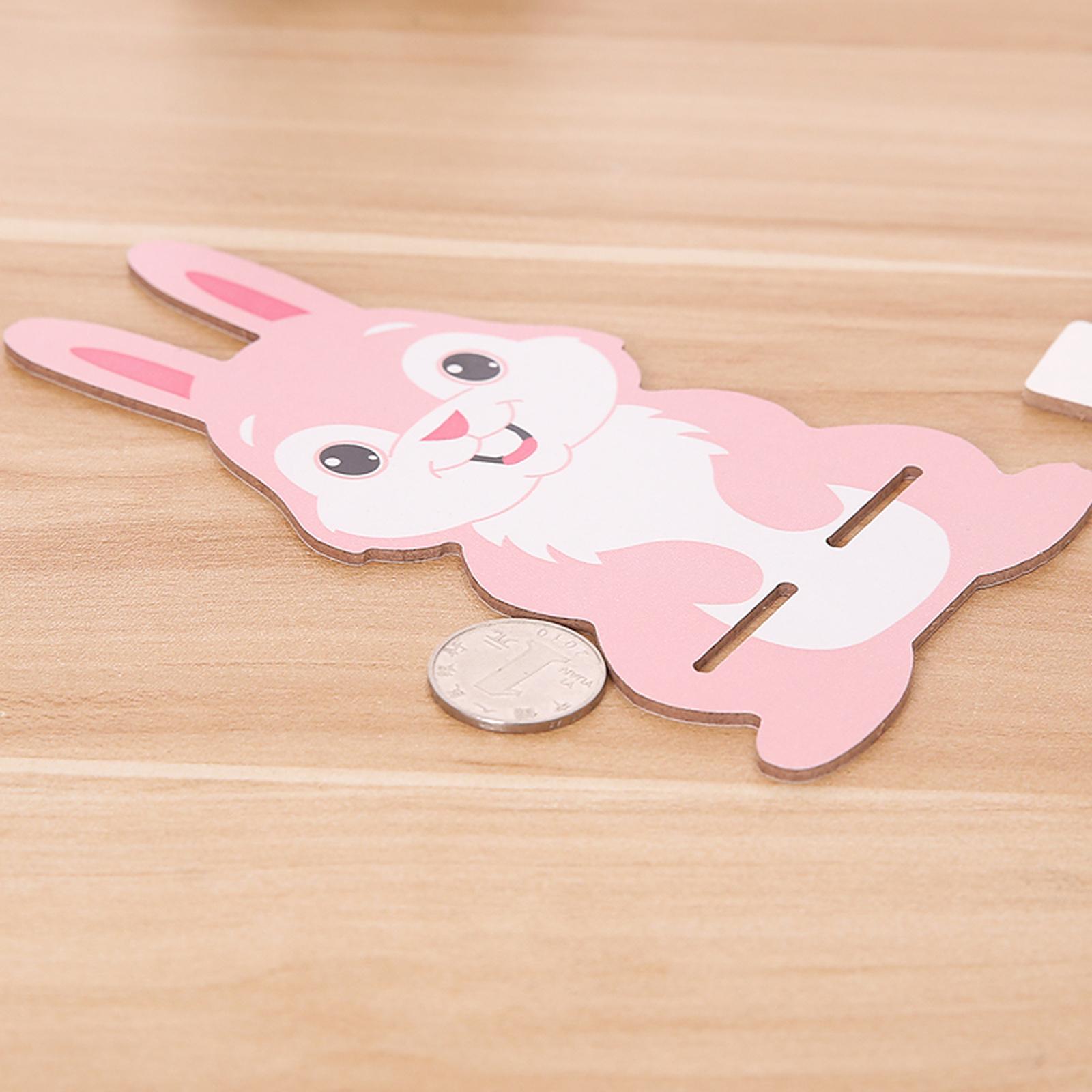 Wooden Mobile Phone Holder Stand Cute Cartoon Bunny Desktop Phone Support Tablet Bracket Cellphone Mount