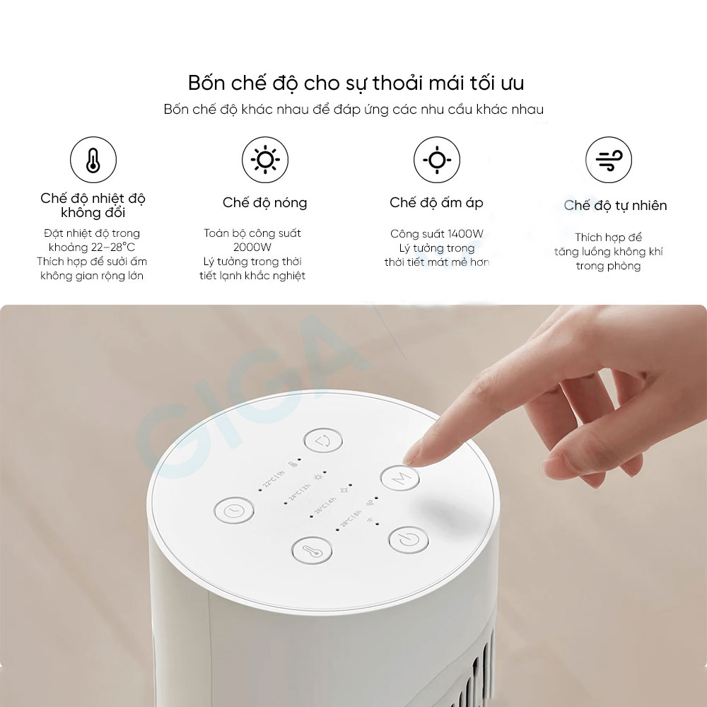 [Nhập CECAMP30KD1 giảm 30K] Máy quạt sưởi Xiaomi Smart Tower Heater Lite - Hàng nhập khẩu