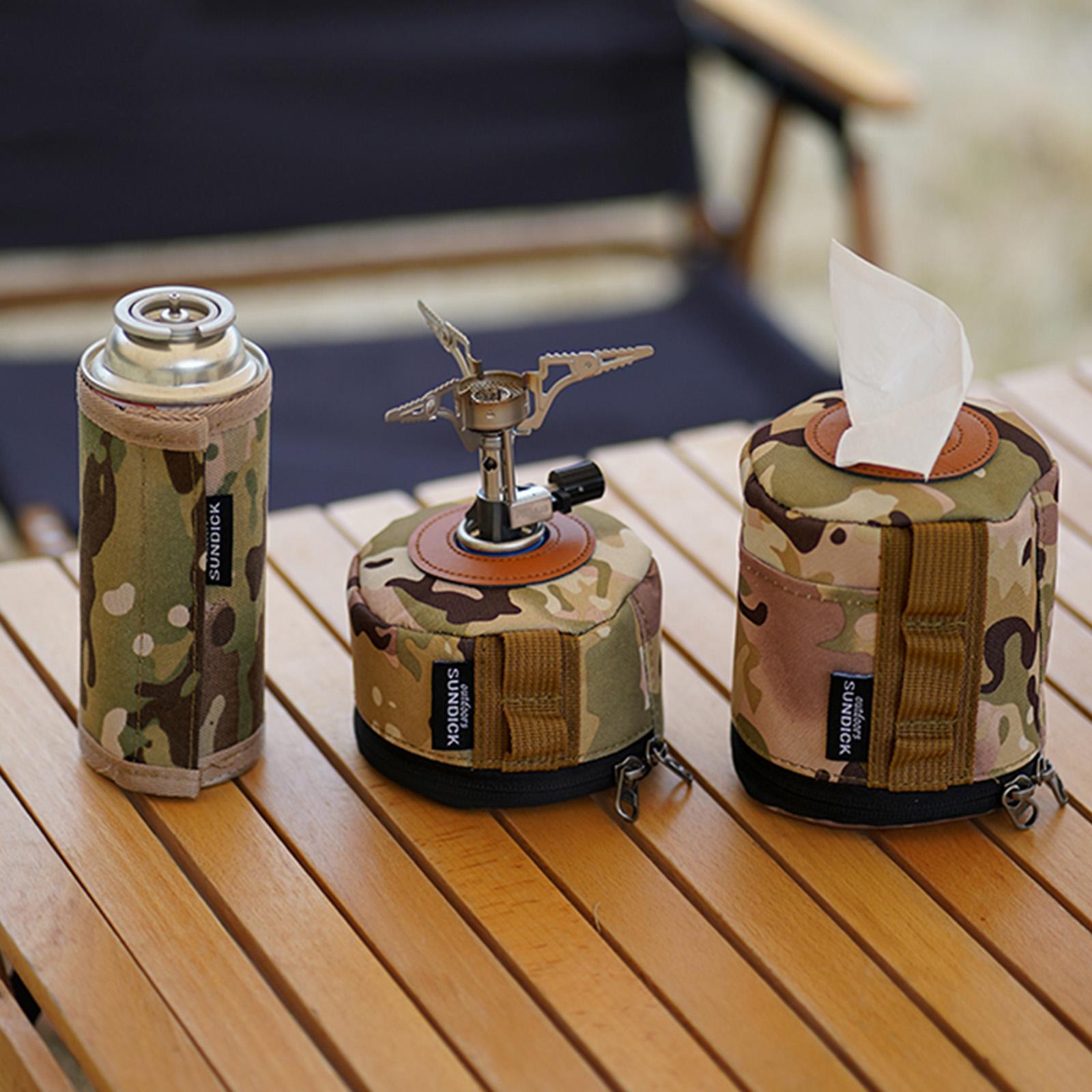 Gas Tank Protective Case Fuel Cylinder Canister Storage Cover for Picnic Travel Hiking Outdoor Camping