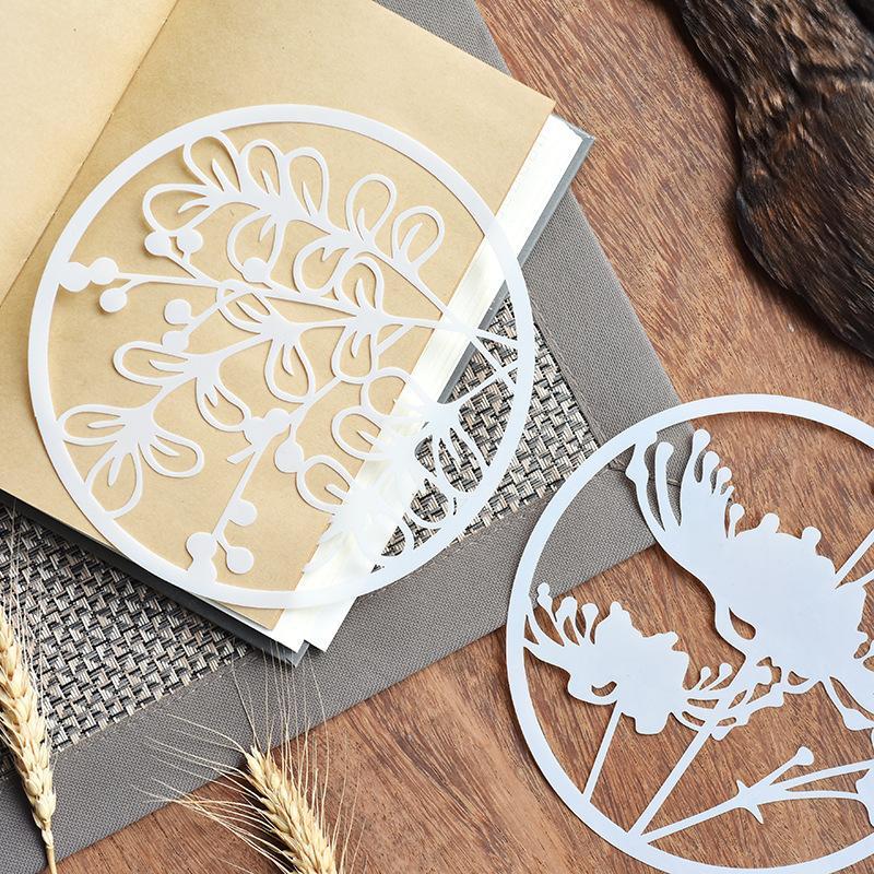 8pc Art Supply Drawing Template Flower Shape Drawing Stencil For DIY Craft