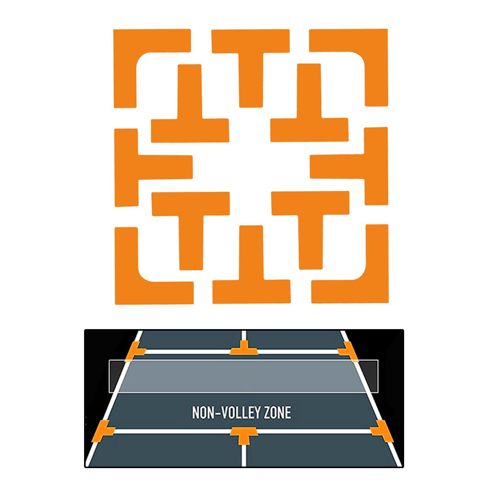 Pickleball Court Marker, Lines Marking, Mini Tennis Court Throw Down Markers Equipment, Marker for Outdoor Sports Activity Training