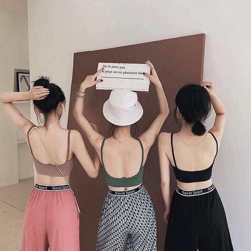 Áo Bra Len Tăm Chữ U Khoét Lưng Đa Năng Mẫu Mới Hàng Xuất Nhật