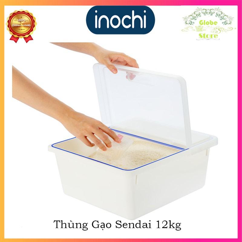 Thùng Đựng Gạo Cao Cấp Chuẩn Nhật Bản Sendai 12kg - THGN12 Chống Ẩm Mốc, Bảo Vệ Gạo