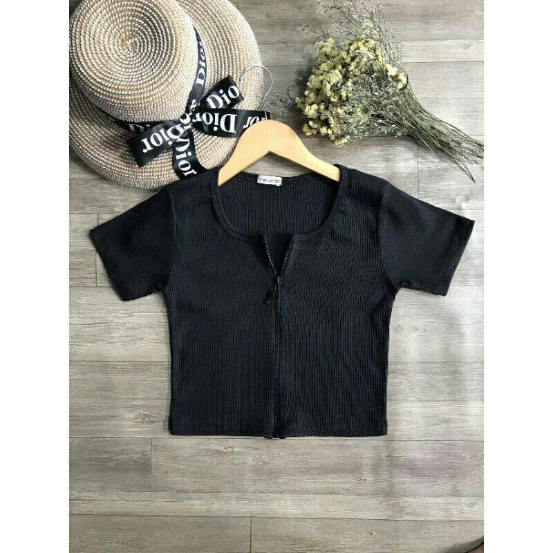 Áo croptop thắt nơ sau lưng