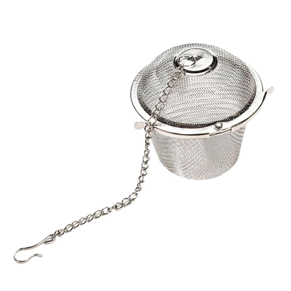4Pcs Stainless Steel Skimmer Strainer Filter Spoon Wire Ball Tea Infuser