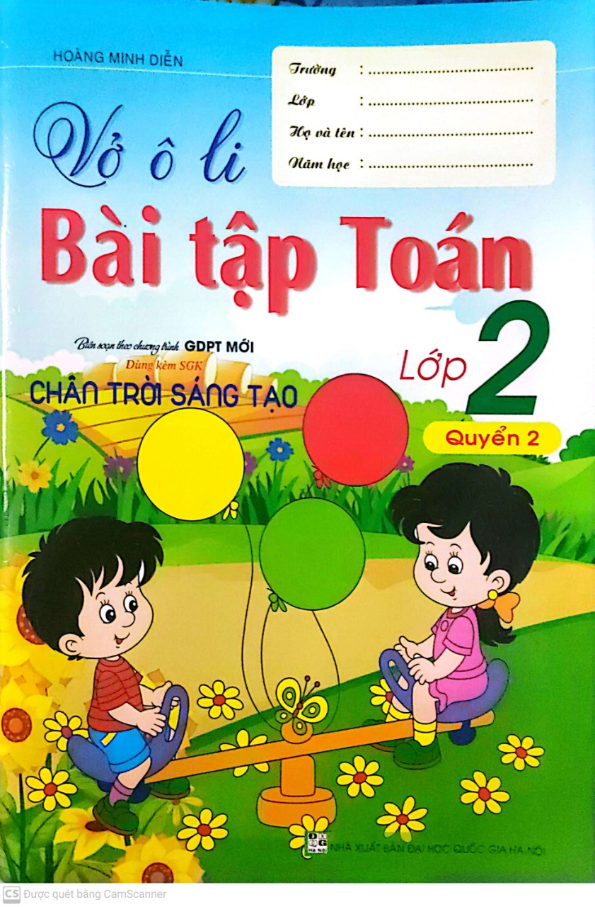 Vở Ô Li Bài Tập Toán Lớp 2 Quyển 2 ( Bám Sát Sách Giáo Khoa Chân trời Sáng Tạo )