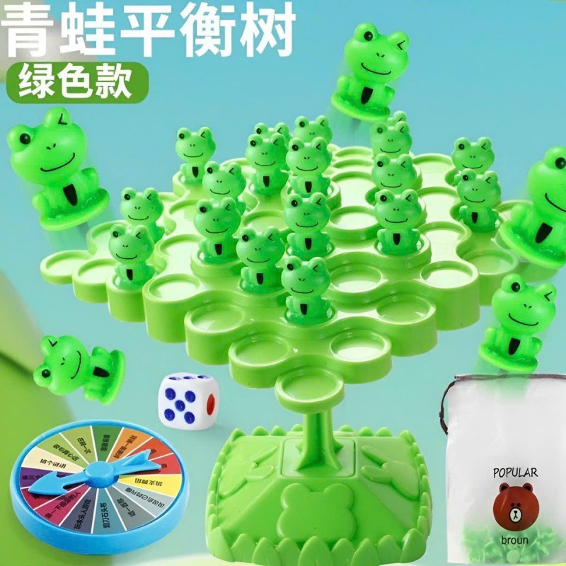 Đồ Chơi Ếch Xanh Cân Bằng Trọng Lượng Thông Minh Có Hộp Và Phụ Kiện