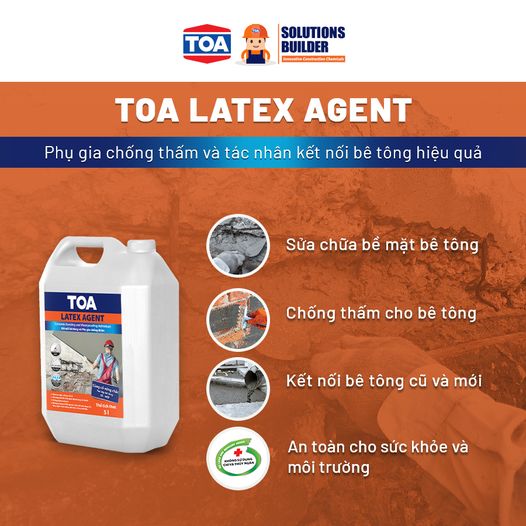 Phụ Gia Chống Thấm TOA Latex Agent _ 25L/can