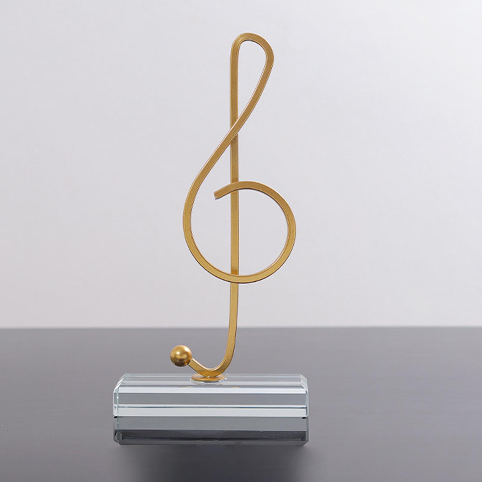 2 in Pack Music Note Figurines Statues Collectible for Cabinet Gifts Decor