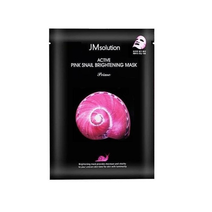 Mặt Nạ Cấp Ẩm, Trẻ Hóa Da Chiết Xuất Ốc Sên Jm Solution Active Pink Snail Brightening Mask 30ml