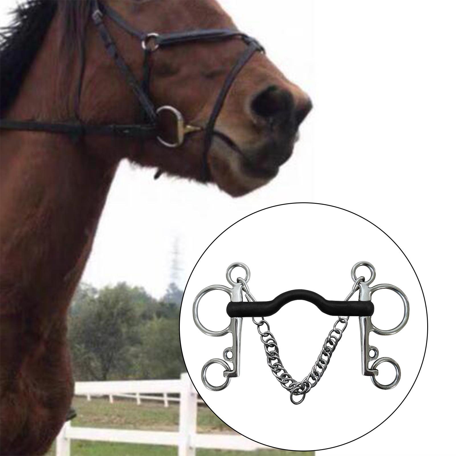 Metal Stainless Steel Equestrian Horse Bridle Horse Chewing