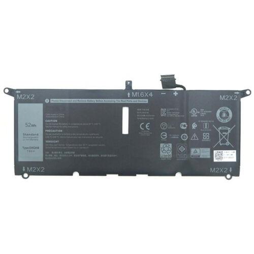 Pin battery dùng cho laptop Dell XPS 13 2018 XPS 13 9370 9380 2019 0H754V DXGH8 7.6V 52Wh 6500mAh