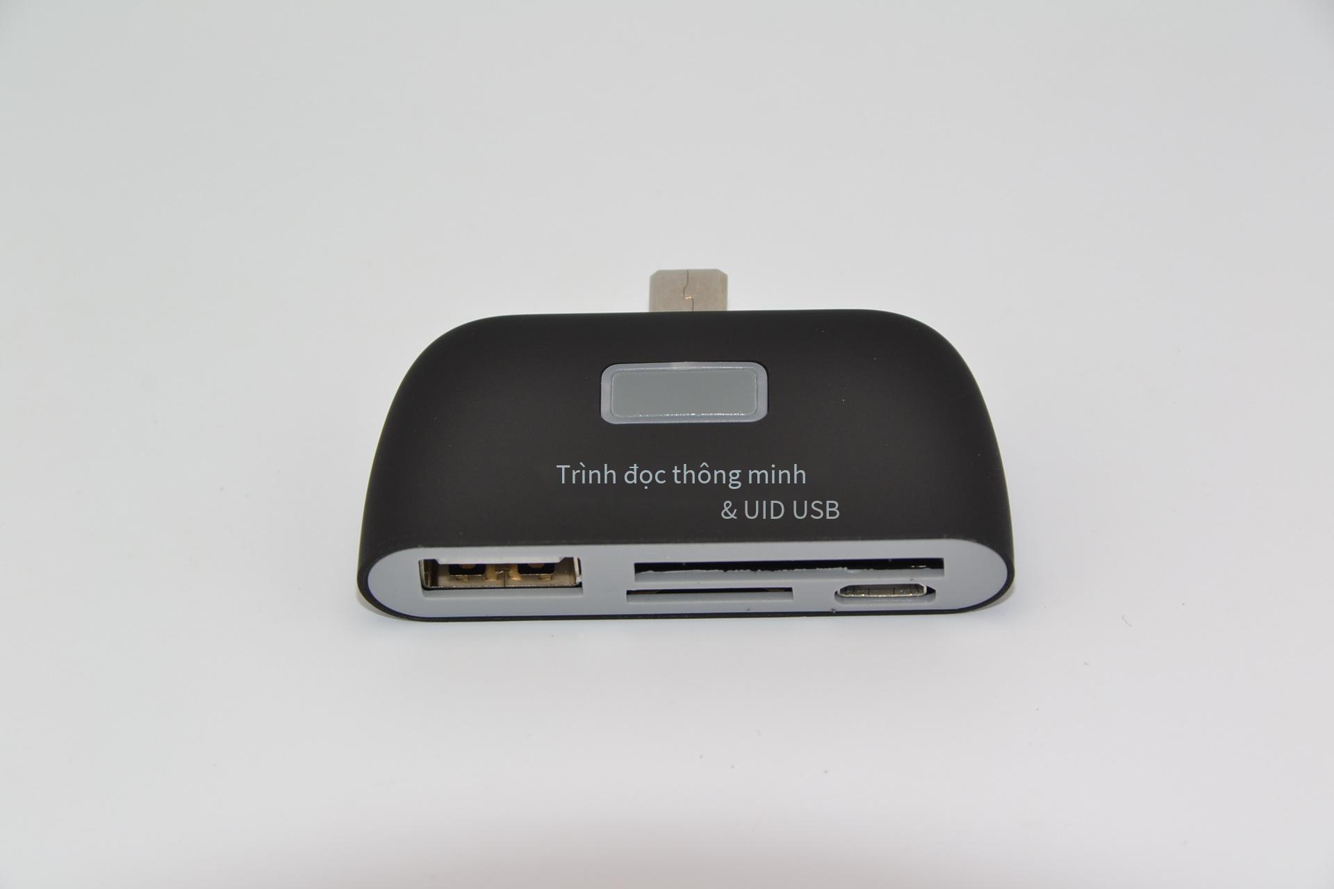 Đầu đọc thẻ điện thoại di động micro USB thuận lợi nhất 4 trong một điện thoại di động otg đầu đọc thẻ SD TF chuột đĩa U mở rộng đa chức năng