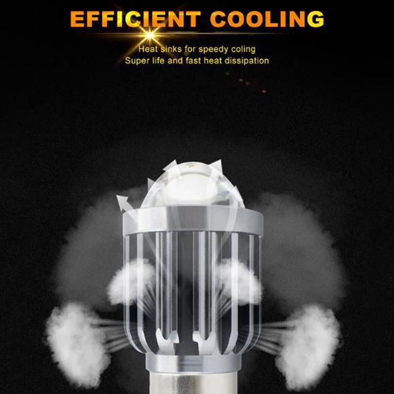 Đèn pha bóng LED mắt cá hai màu bằng thép tích hợp ống kính