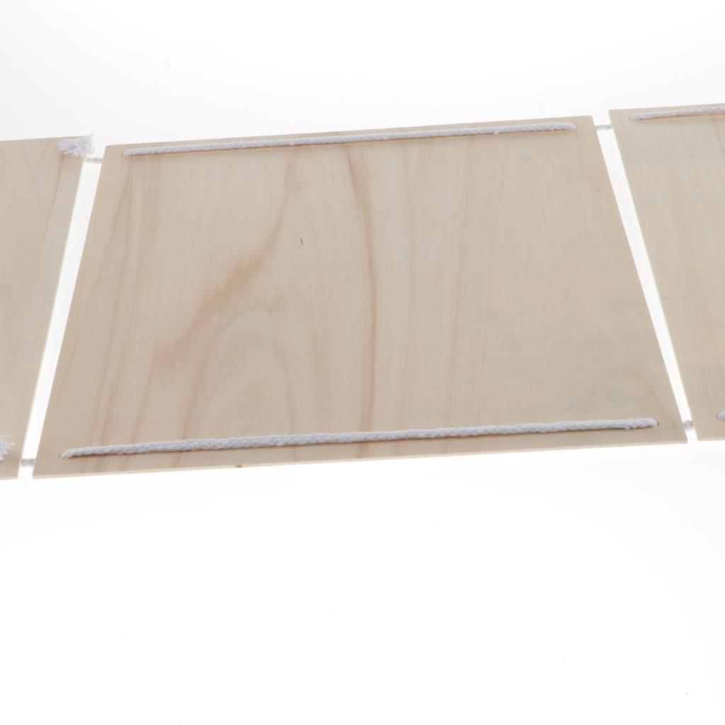 Unfinished Blank Hanging Wood Plaque Sign for Crafts  11.8 x 11.8 Inches