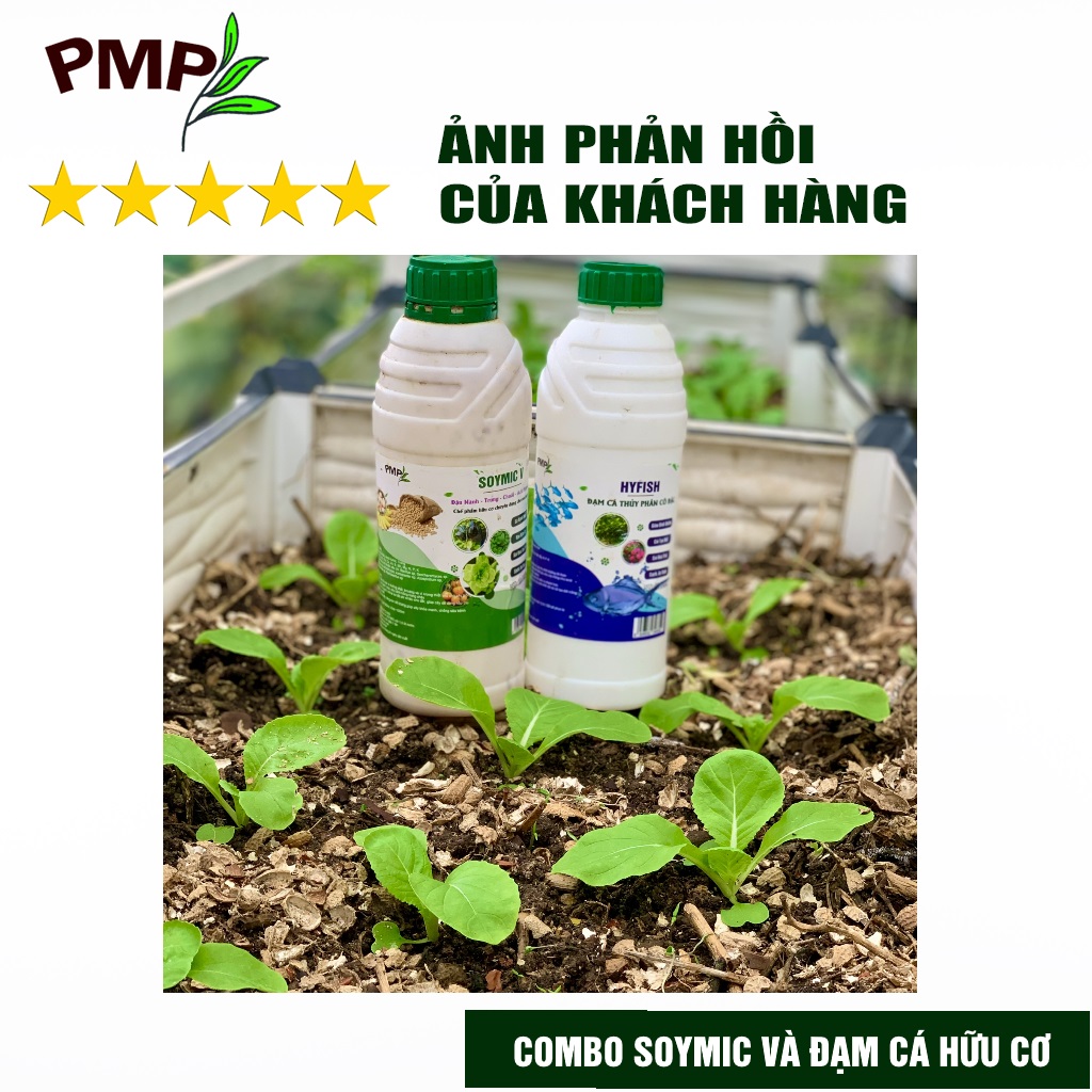 Phân bón hữu cơ Combo phân PMP trồng rau sạch tại nhà, sân thượng