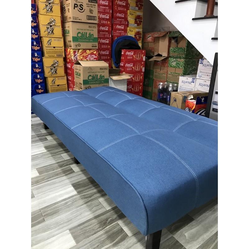 Sofa bed /sofa giường xanh dương . Kích thước 170 x 86 x 38 cm.