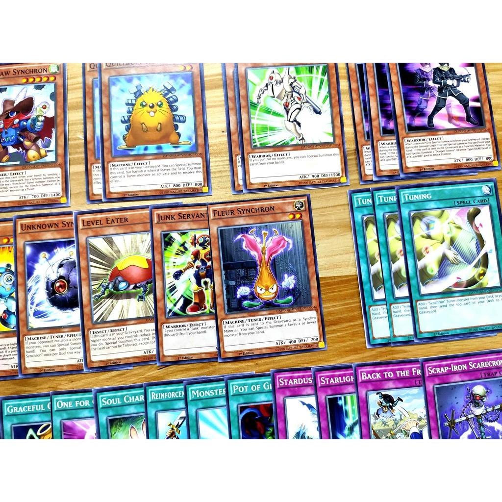 Bài Yugioh ️️ Thẻ bài Yugioh Yusei Fudo Synchro deck 54 lá