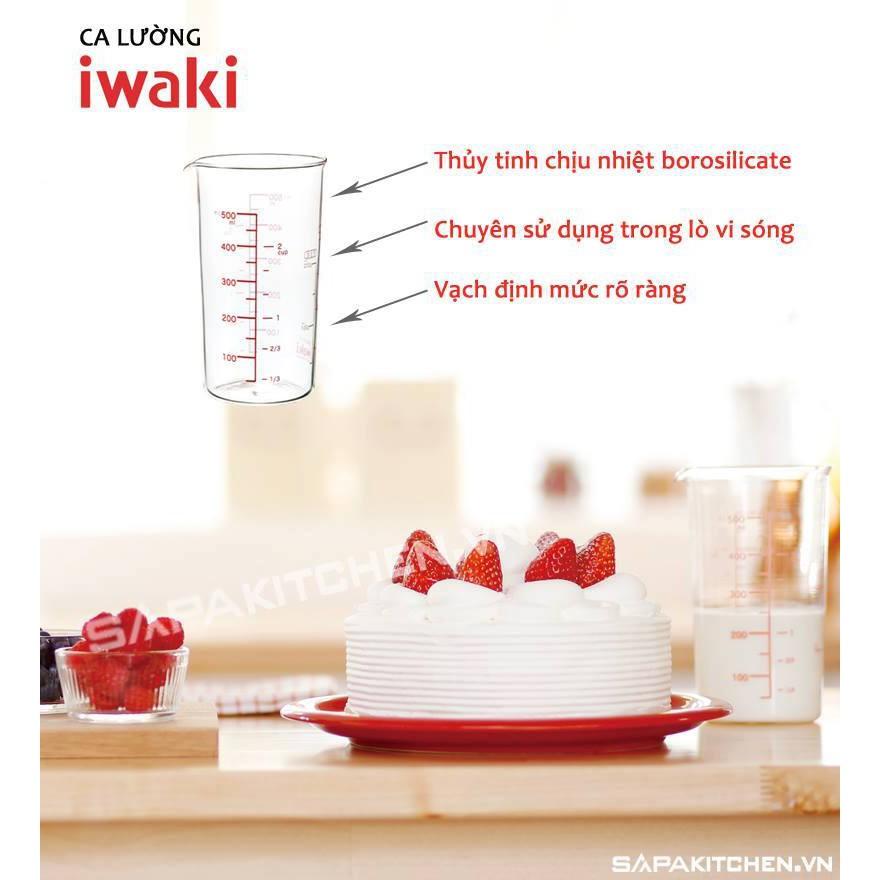 Ca lường thủy tinh Iwaki 500ml