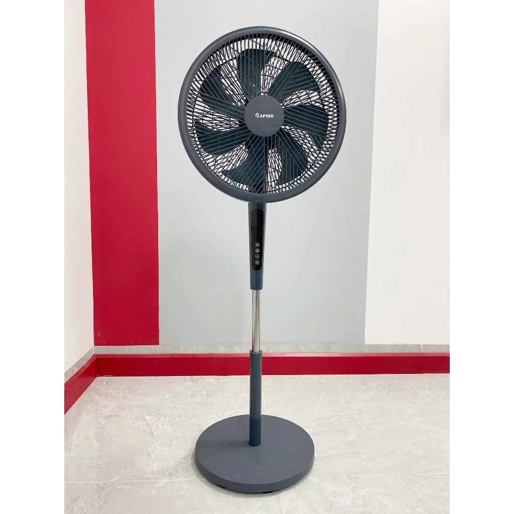 Quạt đứng Rapido RWF – 45PGD có điều khiển từ xa, hẹn giờ, sải cánh lớn - Hàng chính hãng