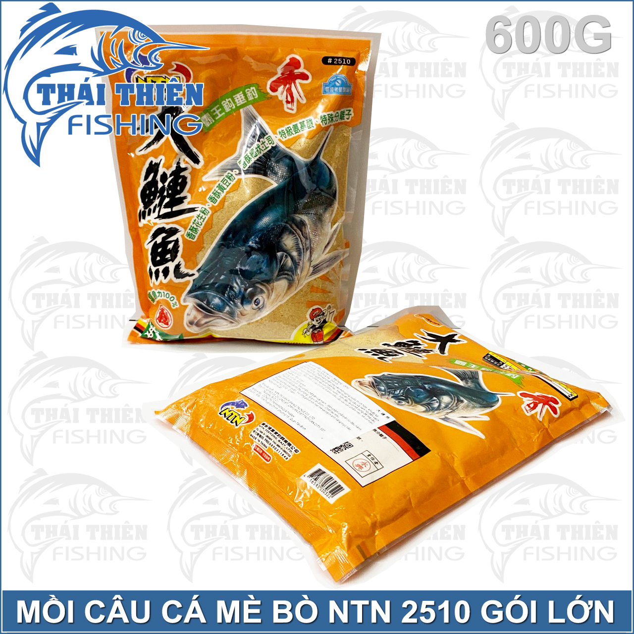 Mồi Câu Cá Mè Bò NTN 2510 Hương Vị Thơm Tự Nhiên Gói Lớn 600g