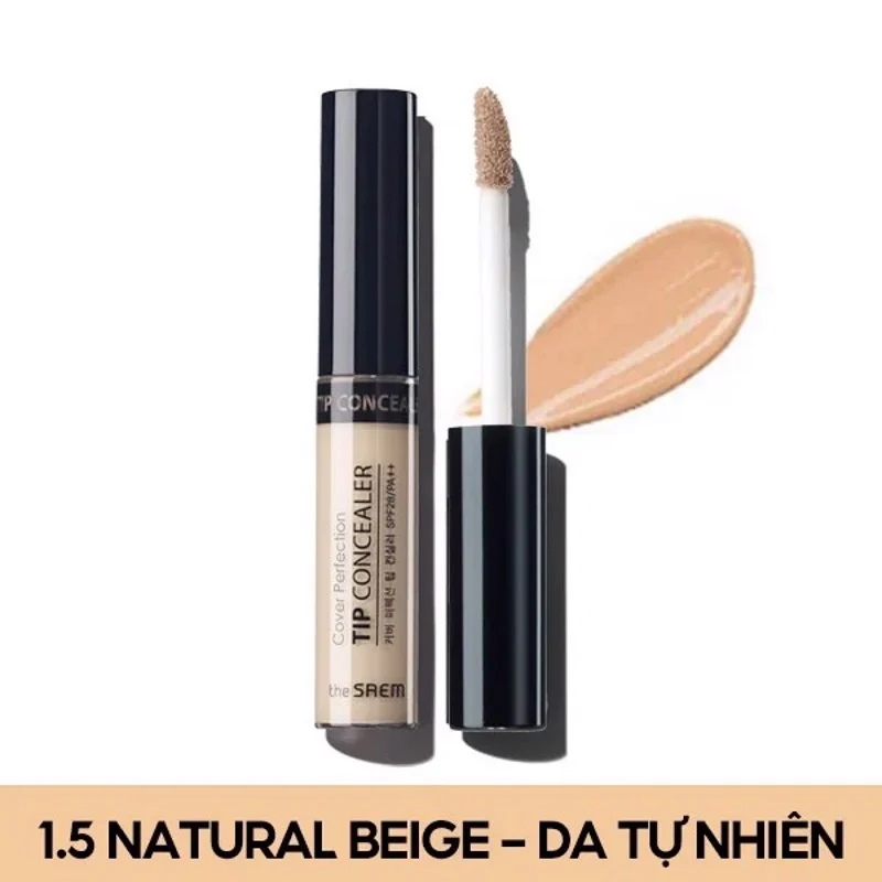 Kem che khuyết điểm có chống nắng Hàn Quốc The Saem Cover Perfection Tip Concealer SPF28 PA