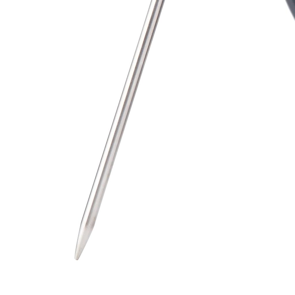 2 Pieces LCD Digital Kitchen Cooking Meat Thermometer Black Foldable