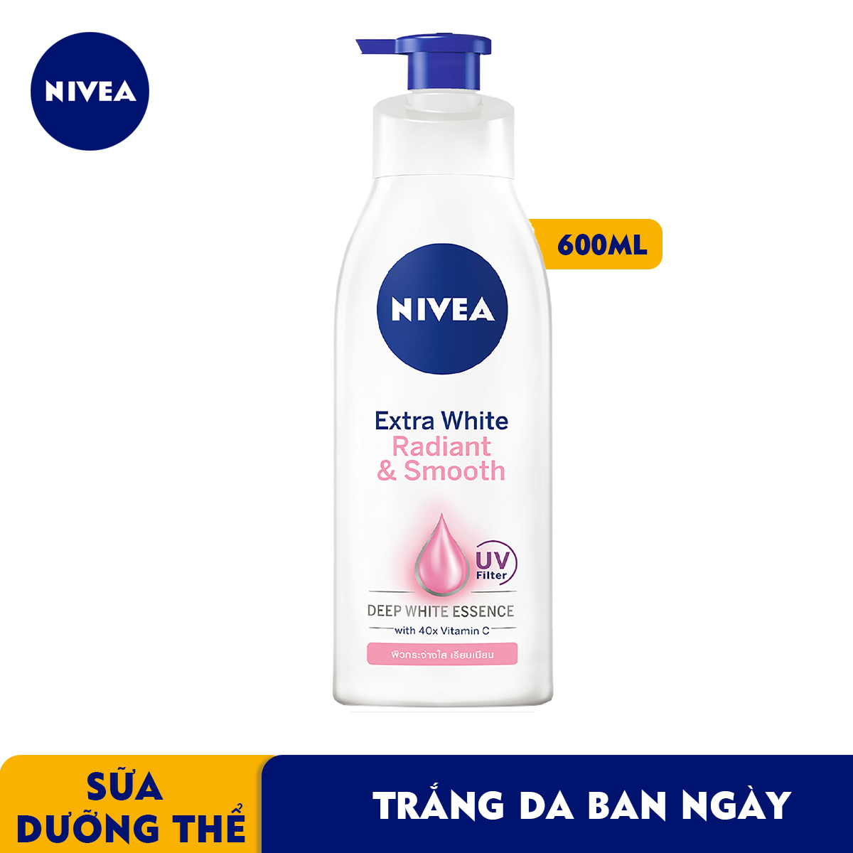 Sữa Dưỡng Thể NIVEA Mịn Mượt | Sáng Da Ban Ngày (600 Ml) - 83861