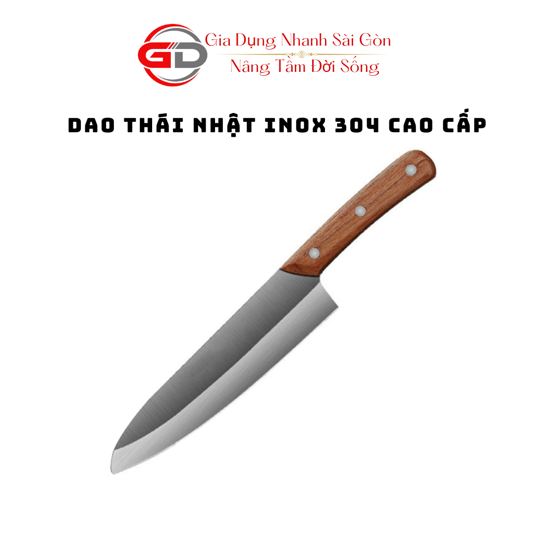 Dao Thái Nhật Inox Cao Cấp ASAKH - SK5 Chuyên Thái Thịt - Gọt - Cắt Hoa Quả Chất Liệu Inox Siêu Sắc