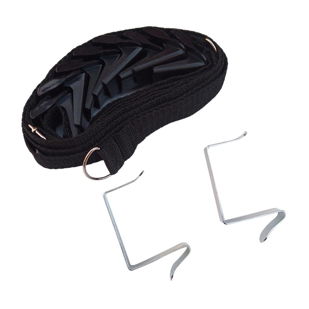 8 Hooks Over Door Hanger Hat Umbrella Rack Organizer Rack Holder Black