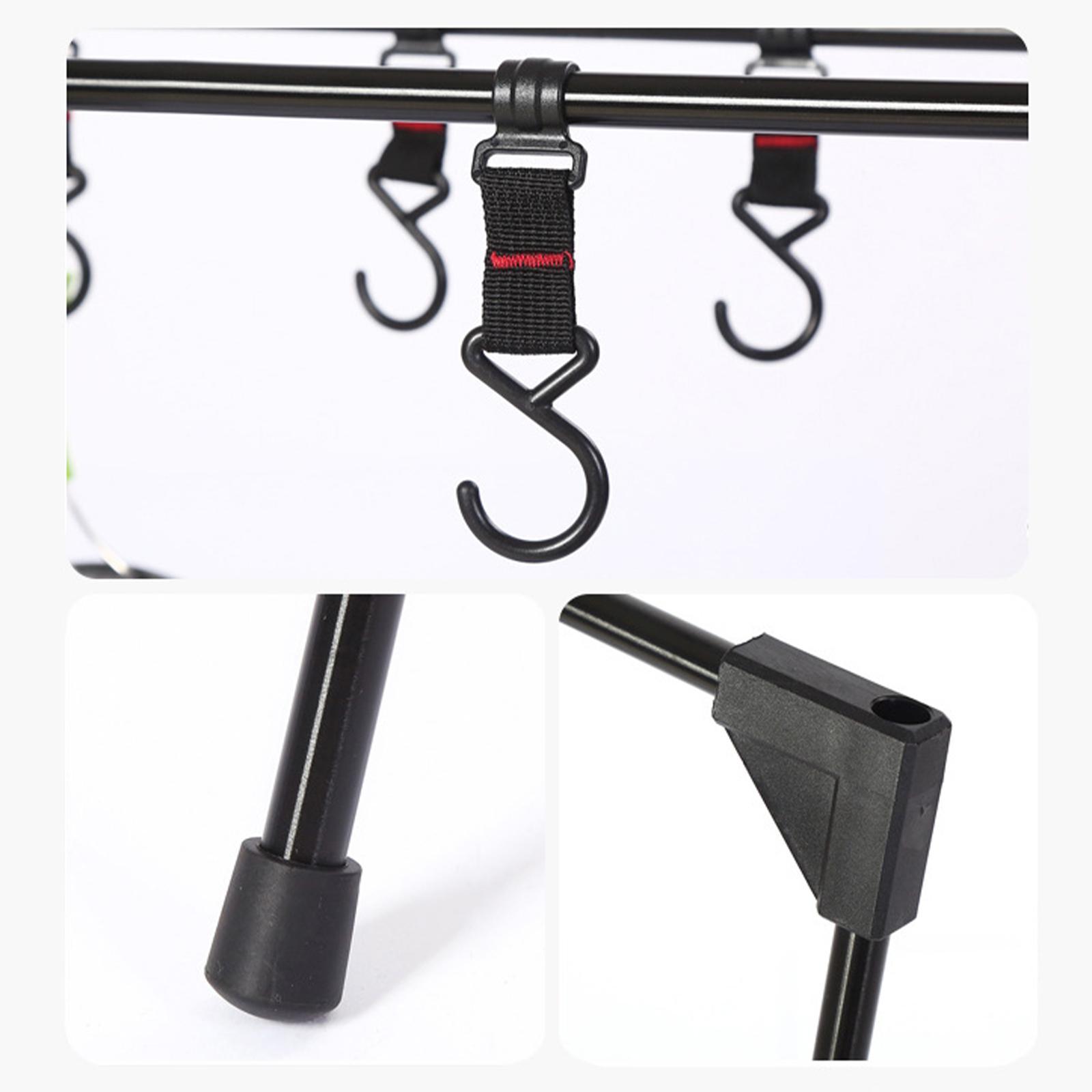 Portable Camping Hanging Rack Folding Tripod Triangle Rack Stand for Backpacking