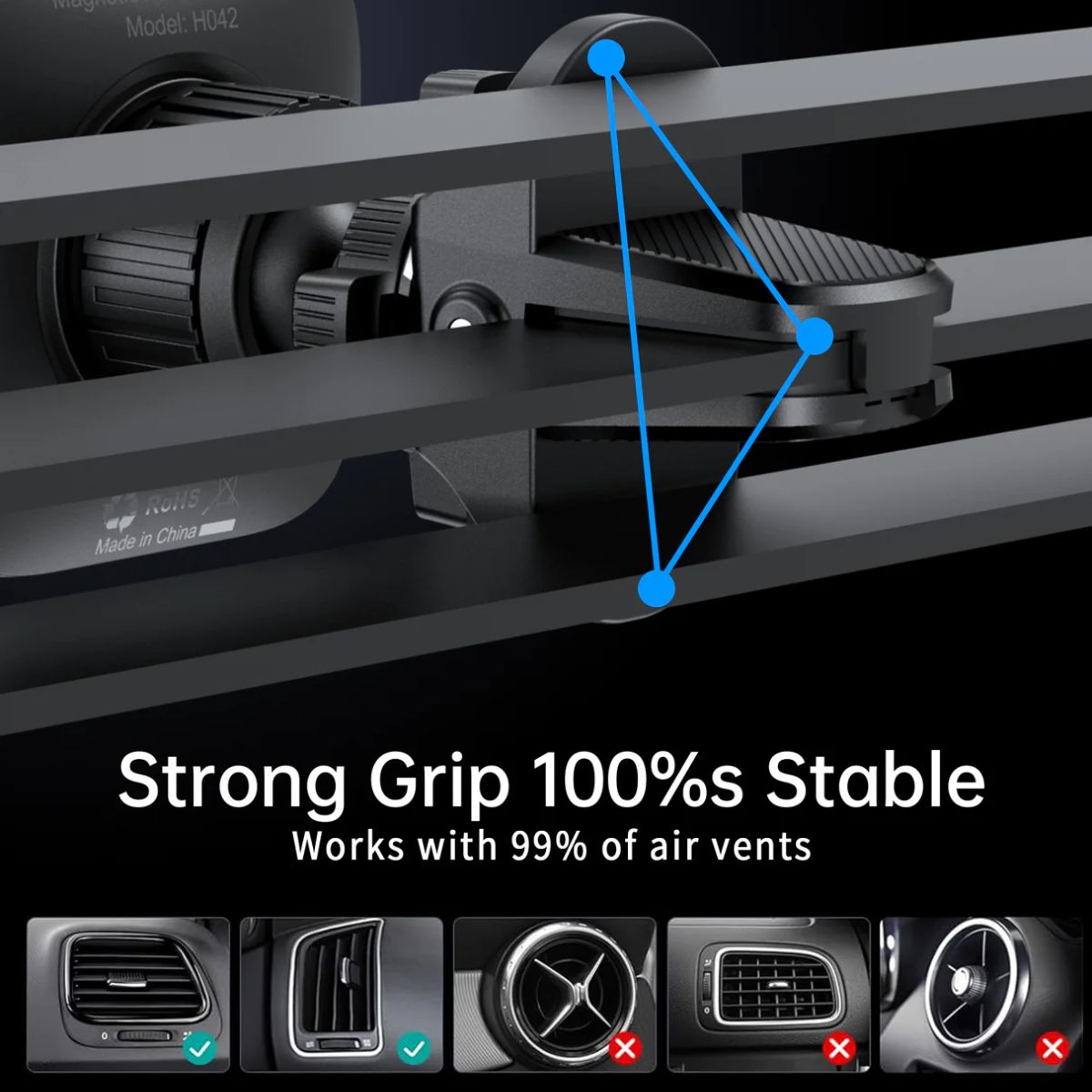 Giá đỡ Choetech H042 điện thoại Mag-netic kẹp khe gió trên ô tô (Hàng chính hãng)