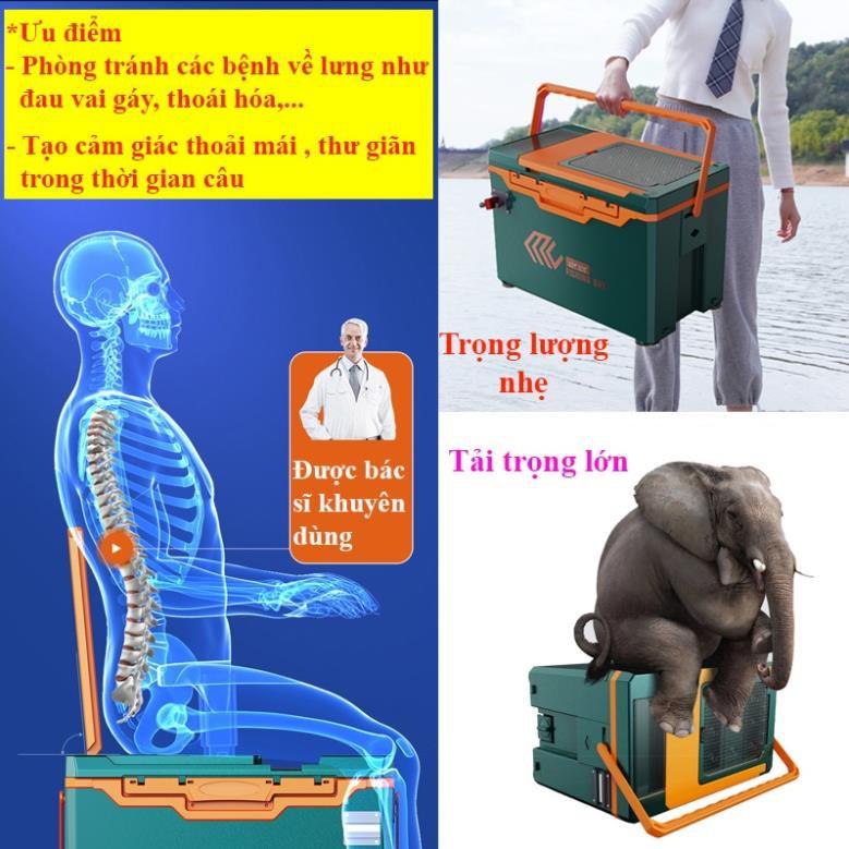 Thùng Câu Đài MC-5 JIADIAONI Đa Năng Thể Tích 32L giữ nhiệt cực tốt, giải quyết mọi địa hình khi đi câu cá MC-5