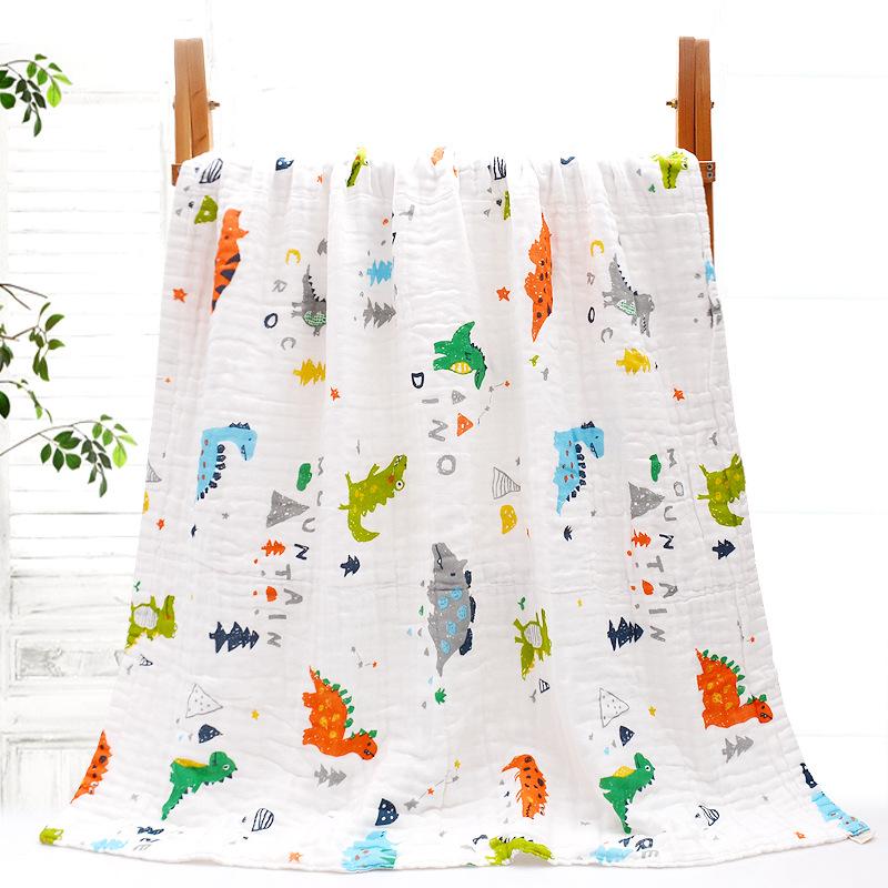 Sơ Sinh Chăn & Đầm Mềm Tắm Cho Bé Bộ Chăn Ga Gối Cotton Trẻ Sơ Sinh Bọc Chần Gòn 6 Lớp Gạc