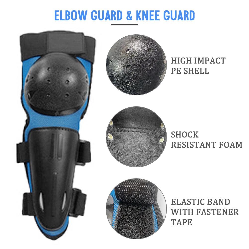 Set Áo Giáp Và 4 Đai Bảo Vệ Đầu Gối Khuỷu Tay Cho Trẻ Em Chơi Trượt Tuyết Xe Đạp Trượt Tuyết