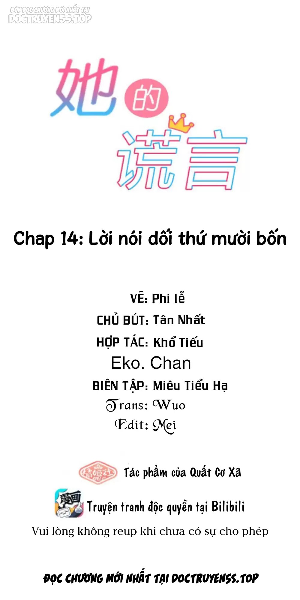lời nói dối của cô ấy chapter 14 3