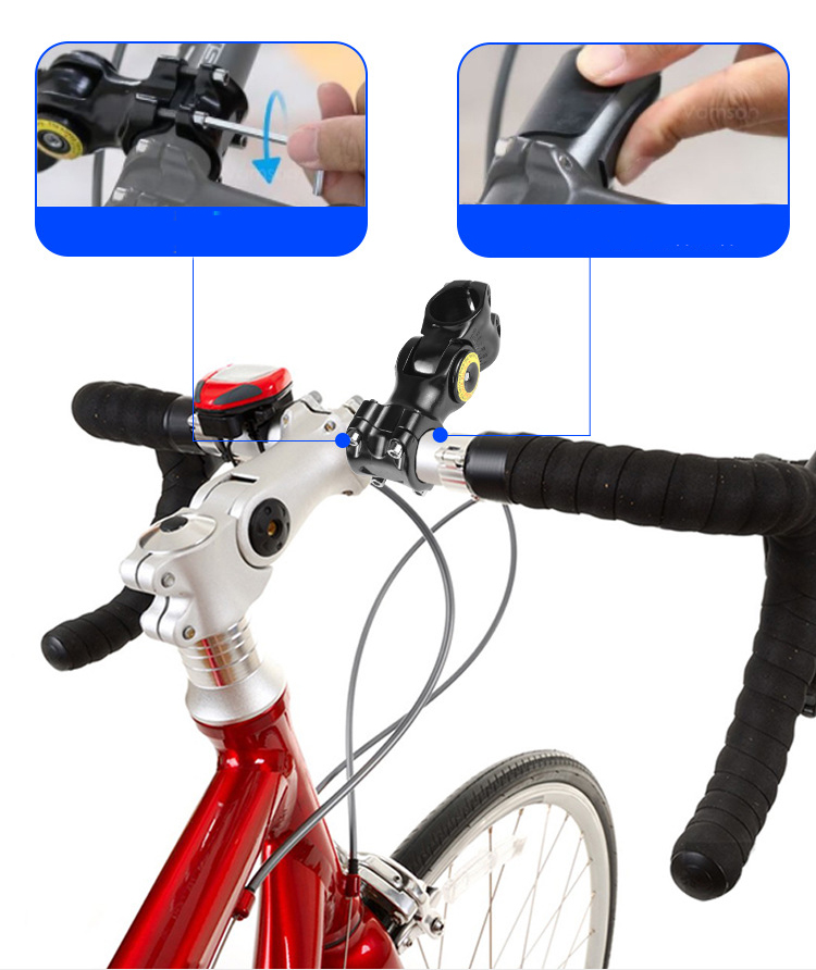 Gậy chụp ảnh selfie gắn lên tay lái xe đạp, xe điện, xe máy, xe đẩy Puluz PU817, hàng chính hãng