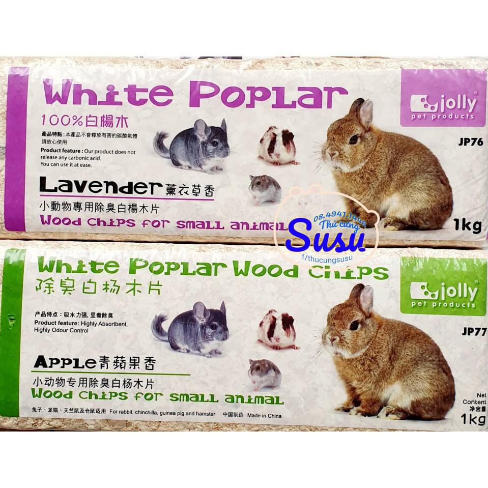 Mùn Gỗ Jolly Khử Mùi cho Thỏ, Hamster, Bọ, Chinchilla 1kg