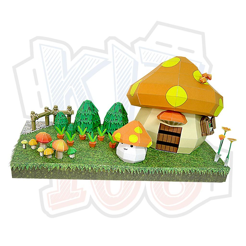 Mô hình giấy Anime Game Mushroom House - Maple Story
