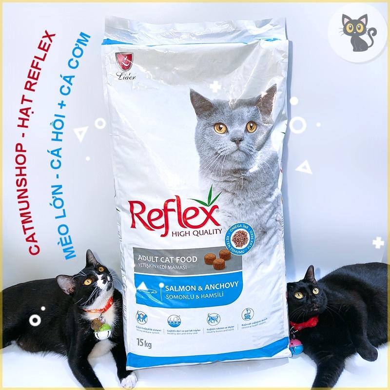 Hạt viên cho mèo Reflex cho mèo trên 12 tháng vị Cá cơm + Cá hồi