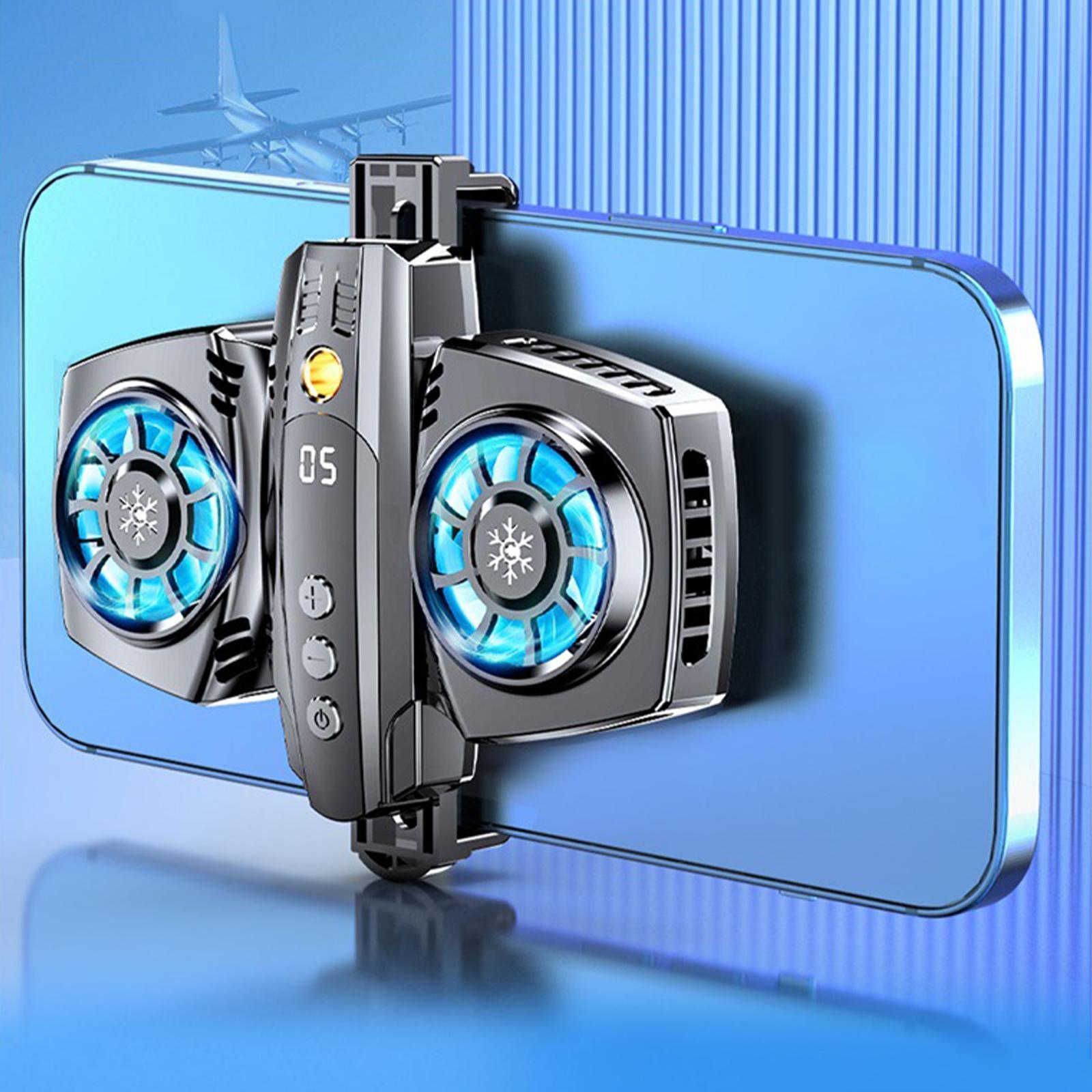 Cell Phone Cooler Semiconductors with RGB Lights Portable Heat Dissipation for