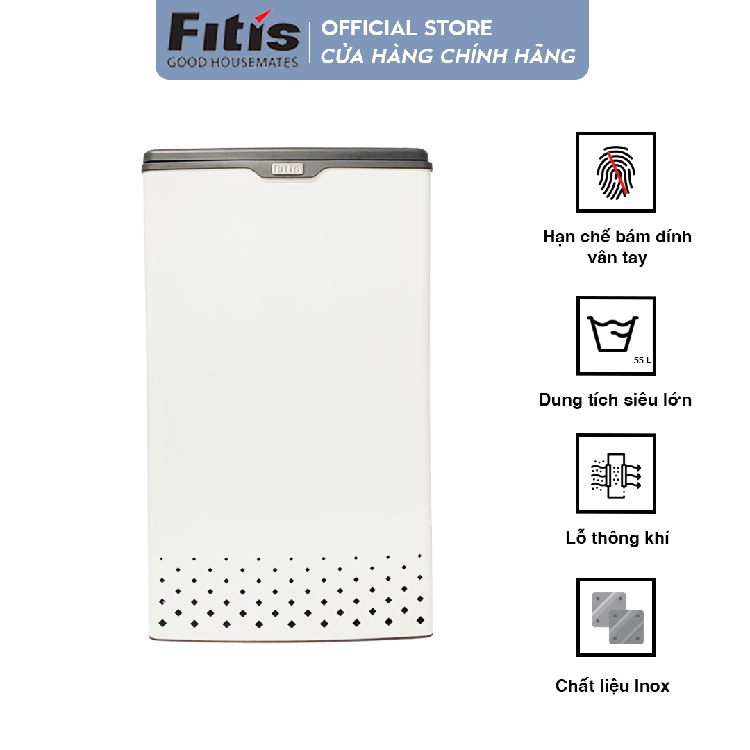 Thùng đồ giặt inox Fitis Lary SLL1-904 - trắng