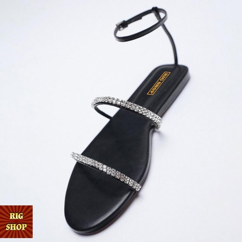 SANDAL QUAI ĐÍNH ĐÁ RIGSHOP PHONG CÁCH MỚI TRẺ TRUNG THANH LỊCH MẪU MỚI 2021 - B7