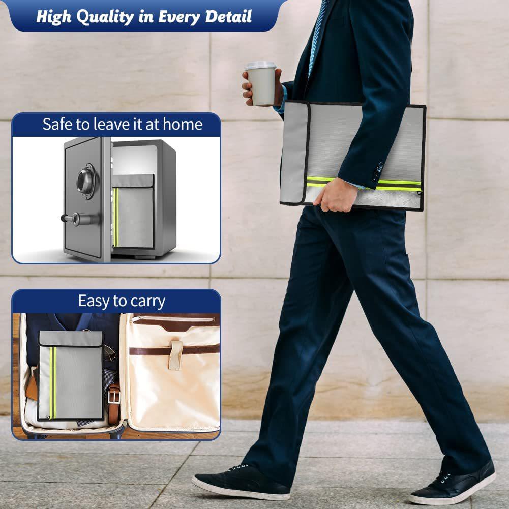 Khuyến mãi đầy đủ túi đựng hồ sơ chống nước chống cháy pin lithium chống cháy nổ túi đựng tài liệu túi đựng tài liệu chống cháy cặp cách nhiệt