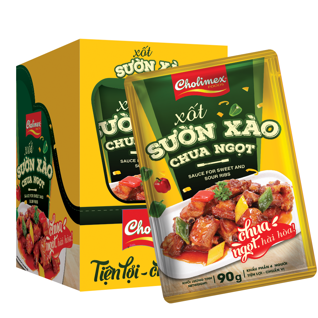 Xốt sườn xào chua ngọt Cholimex - Gói 90g tiện lợi