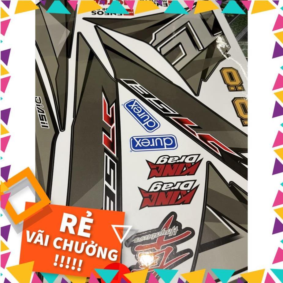 Tem Rời Exciter 135 Mẫu LC Bạc Xám Đen