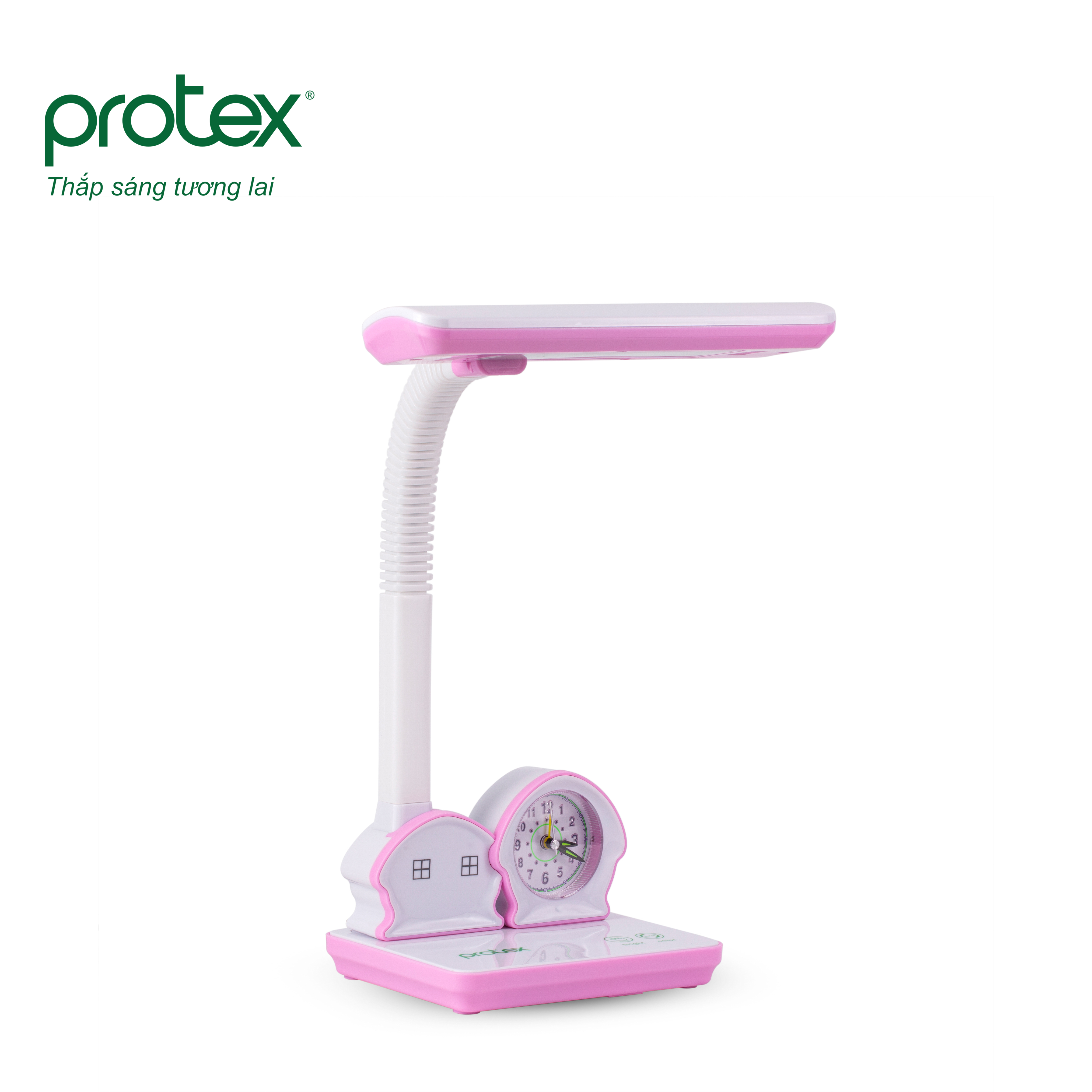 Đèn Bàn LED Chống Cận Thị PROTEX PR-015L - Hồng - Hàng Chính Hãng