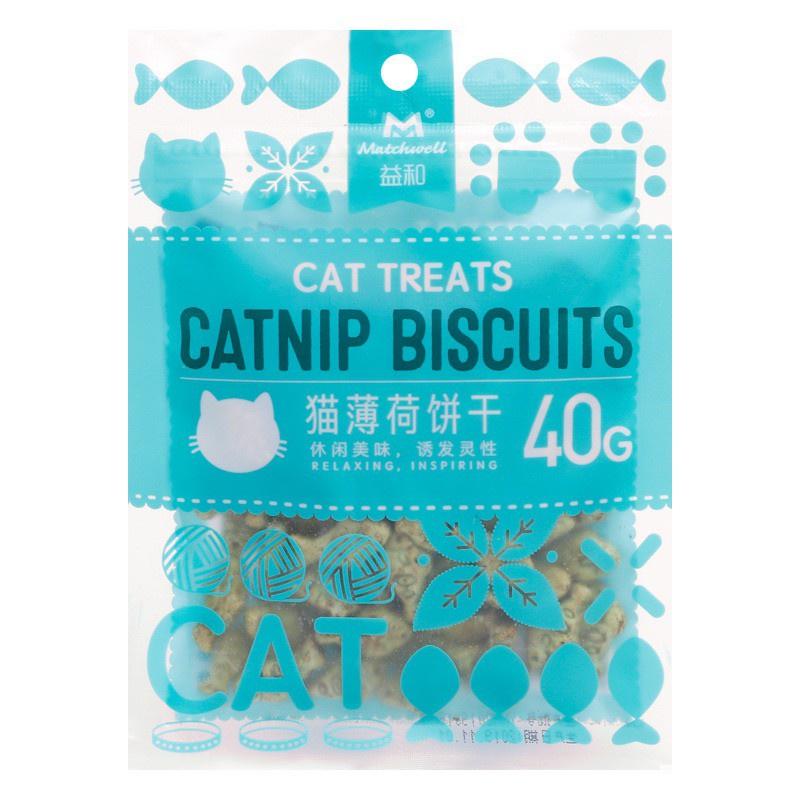 Bánh cá bánh thưởng catnip biscuits tiêu búi lông &amp; giảm hôi miệng cho mèo - HaiMin Petshop