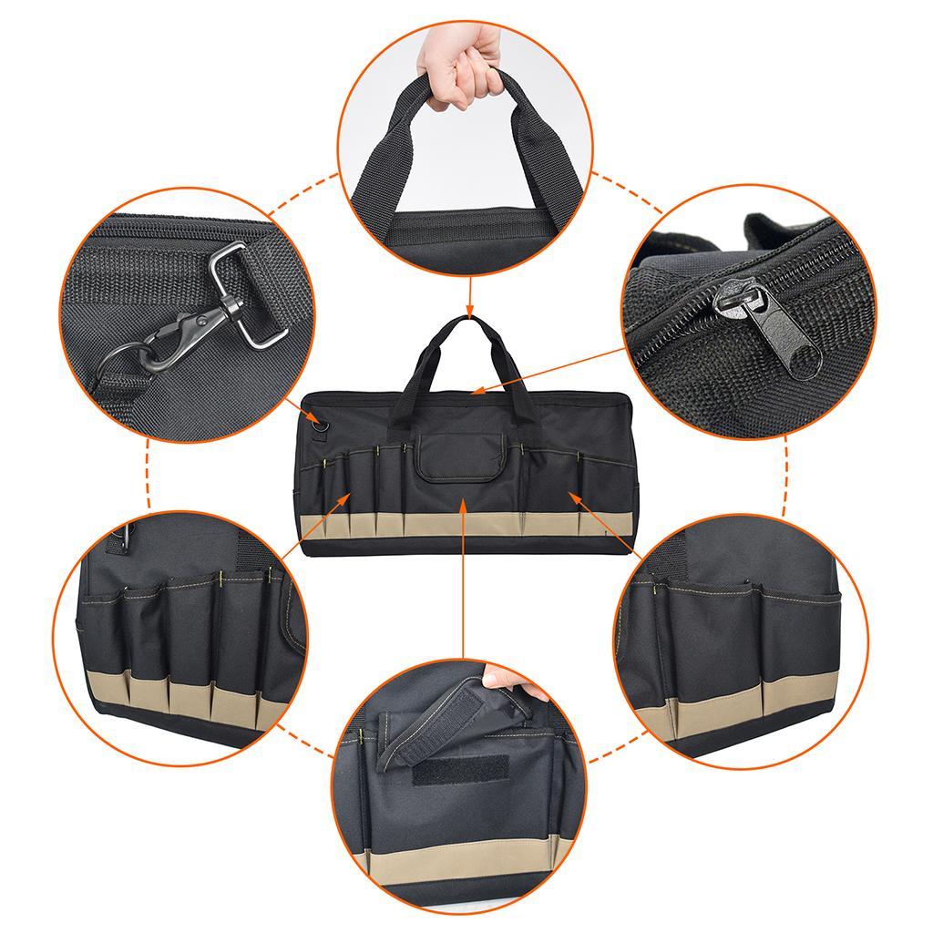 Multifunctional 24'' 600D Oxford Hardware Electrician Maintenance Tool Bags
