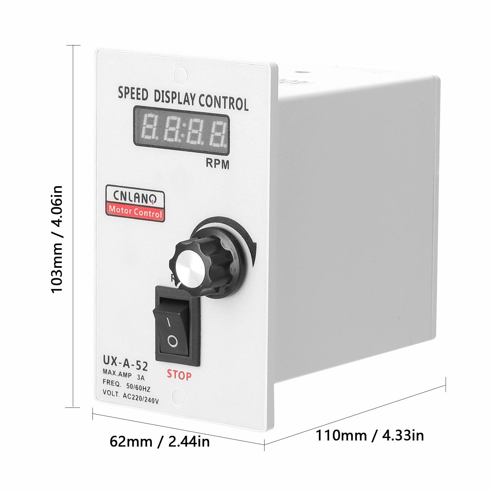 UX-A-52 400W AC220V Digital Display Speed Controller Motor Speeds Pinpoint Regulator Control Device